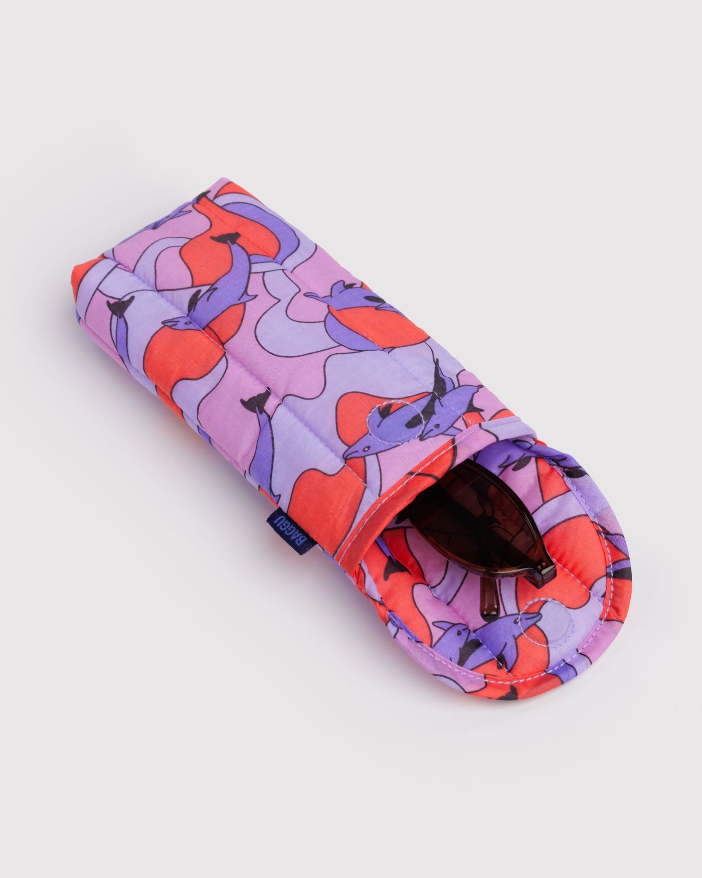 Puffy Glasses Sleeve - Dolphins - Outdoor Sip