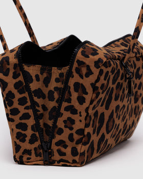 Nylon Bowler Bag - Leopard - Easy Stow