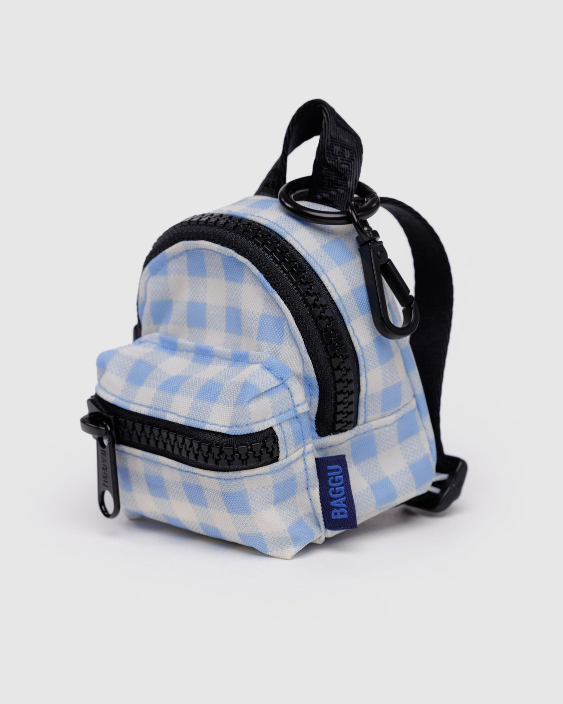 Backpack Charm - Light Blue Gingham - Simple Moisture