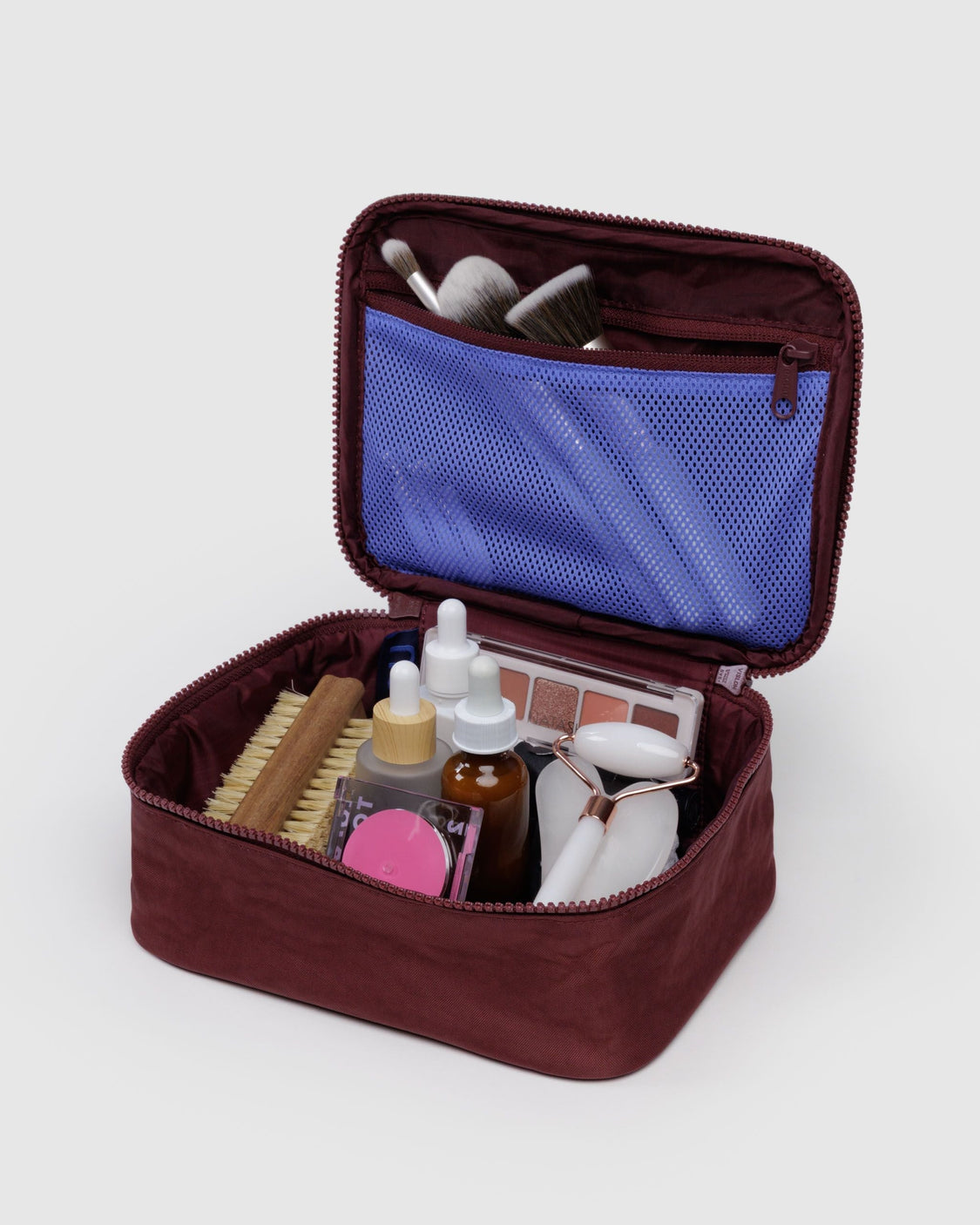 Small Cosmetic Case - Mahogany - Hair Routine