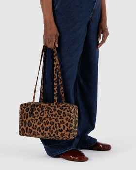 Nylon Bowler Bag - Leopard - Easy Stow
